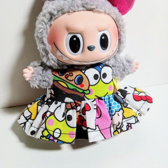 Sanrio Hello Kitty and Friends Dress and Metallic Bow Made to fit Labubu Oufit - Picture 3 of 6
